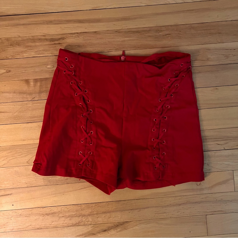 Red shorts